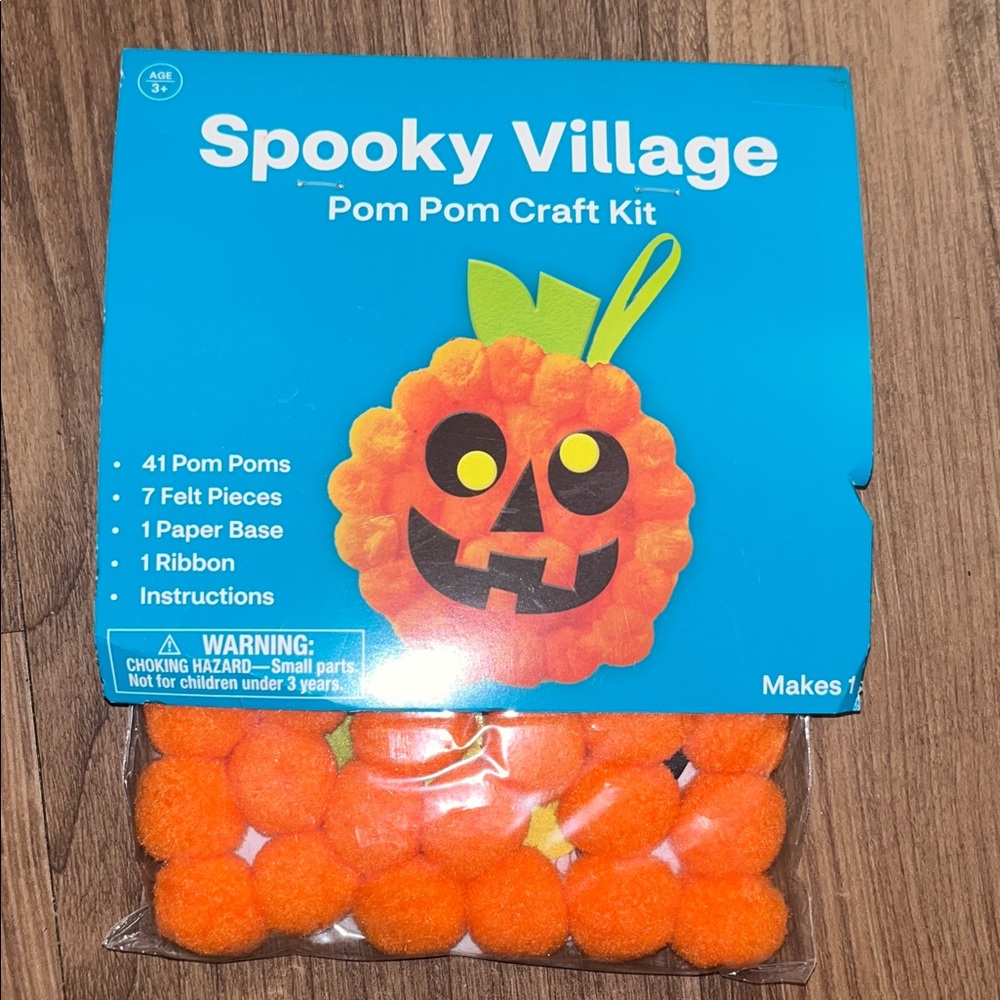 Pom Pom Craft Kit - Orange